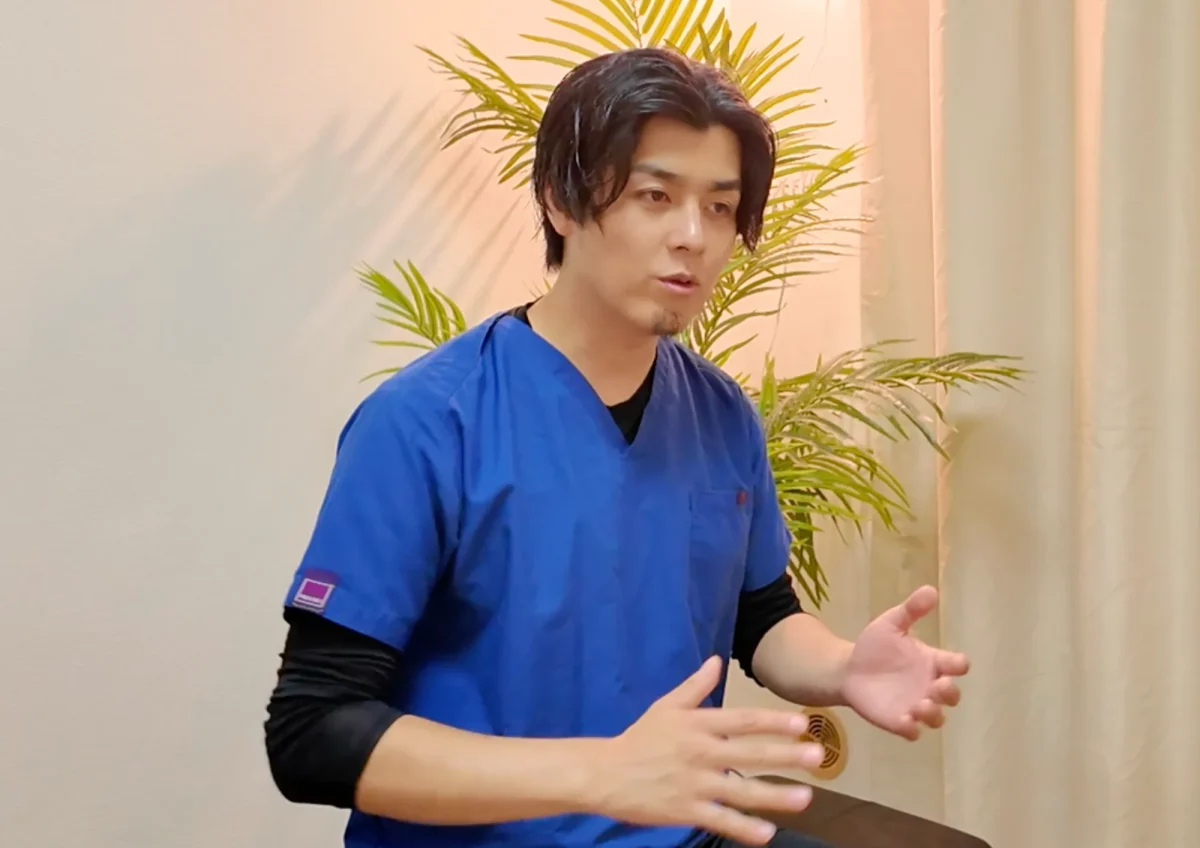 手術を検討している方への整体相談シーン