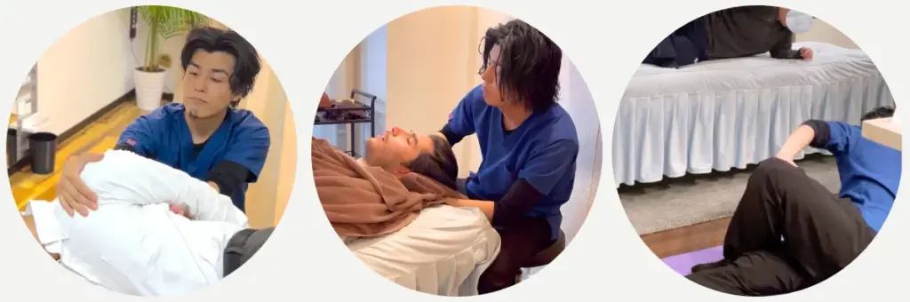 首や背中の可動域と深層筋を整えて頭痛を改善する六本木の整体施術