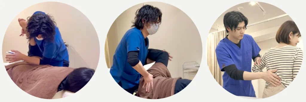 六本木の整体モビリティ整体ソシオ｜股関節や骨盤の動きを確認しながら膝の痛みにアプローチする整体施術