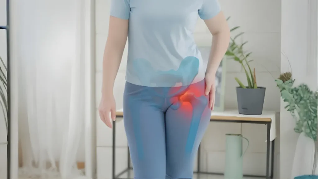 Hip discomfort image for international Seitai treatment page in Roppongi